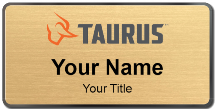 Custom name badges for Taurus International Manufacturing
