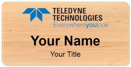 Custom name badges for Teledyne Technologies