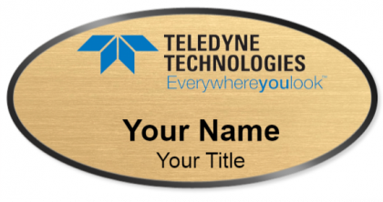 Custom name badges for Teledyne Technologies