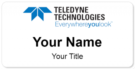Custom name badges for Teledyne Technologies