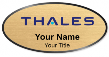 Custom name badges for Thales Group