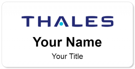 Custom name badges for Thales Group
