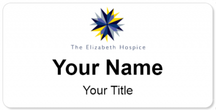 Custom name badges for The Elizabeth Hospice