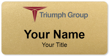 Custom name badges for Triumph Group