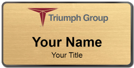 Custom name badges for Triumph Group