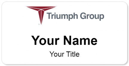 Custom name badges for Triumph Group