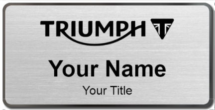 Custom name badges for Triumph Motorcycles