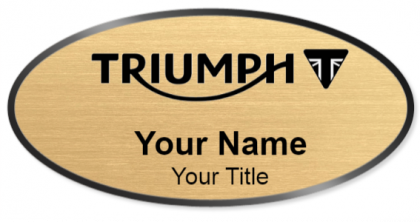 Custom name badges for Triumph Motorcycles