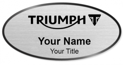 Custom name badges for Triumph Motorcycles