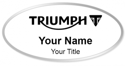 Custom name badges for Triumph Motorcycles