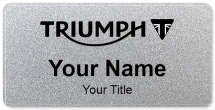 Custom name badges for Triumph Motorcycles