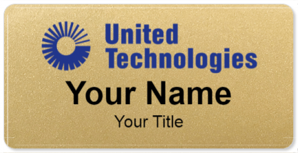 Custom name badges for United Technologies