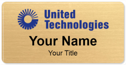 Custom name badges for United Technologies
