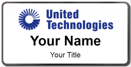 Custom name badges for United Technologies