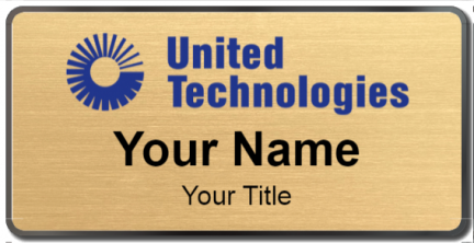 Custom name badges for United Technologies