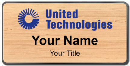 Custom name badges for United Technologies