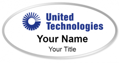 Custom name badges for United Technologies