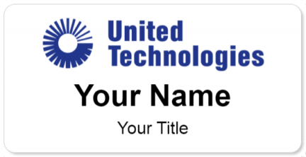 Custom name badges for United Technologies