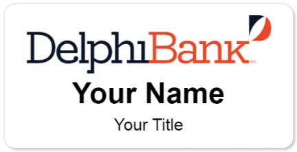 Custom name badges for DelphiBank