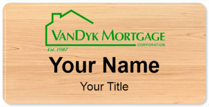 Custom name badges for Vandyk Mortgage