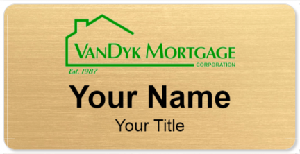 Custom name badges for Vandyk Mortgage
