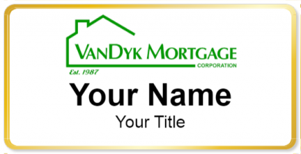 Custom name badges for Vandyk Mortgage