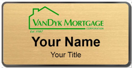 Custom name badges for Vandyk Mortgage