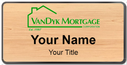 Custom name badges for Vandyk Mortgage