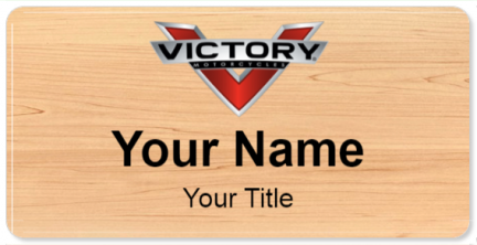 Custom name badges for Victory Motorcycles