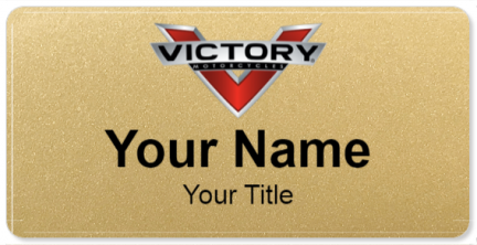 Custom name badges for Victory Motorcycles