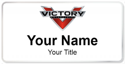 Custom name badges for Victory Motorcycles