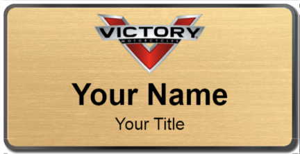 Custom name badges for Victory Motorcycles