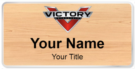 Custom name badges for Victory Motorcycles