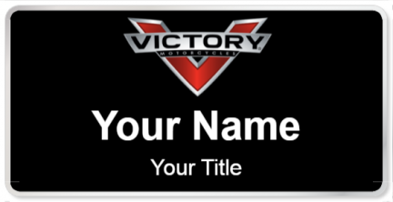 Custom name badges for Victory Motorcycles