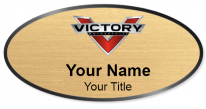 Custom name badges for Victory Motorcycles