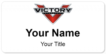 Custom name badges for Victory Motorcycles