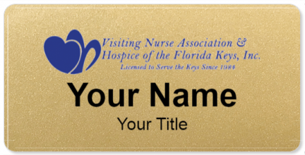 Custom name badges for Visiting Nurse Association & Hospice