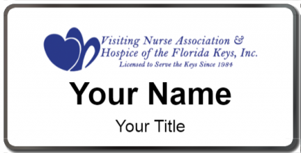 Custom name badges for Visiting Nurse Association & Hospice