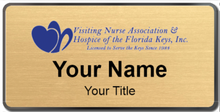 Custom name badges for Visiting Nurse Association & Hospice
