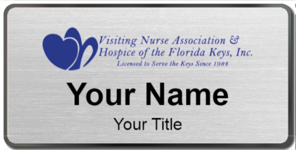 Custom name badges for Visiting Nurse Association & Hospice