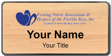 Custom name badges for Visiting Nurse Association & Hospice
