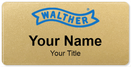 Custom name badges for Walther Arms