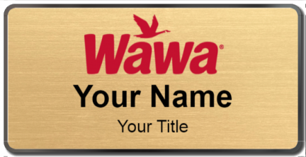 Custom name badges for WaWa