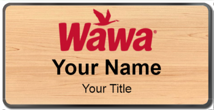 Custom name badges for WaWa