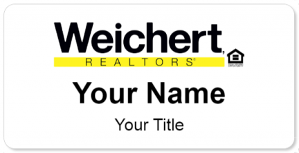 Custom name badges for Weichert Realtors