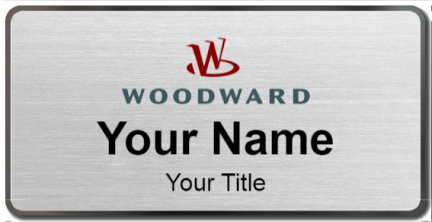 Custom name badges for Woodward Aerospace