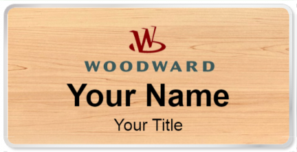 Custom name badges for Woodward Aerospace