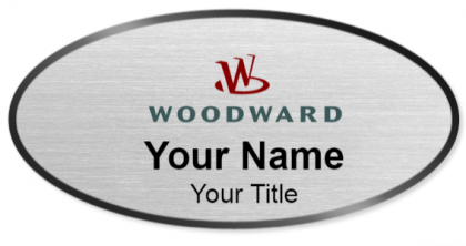 Custom name badges for Woodward Aerospace