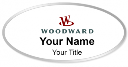 Custom name badges for Woodward Aerospace