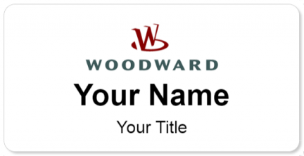 Custom name badges for Woodward Aerospace